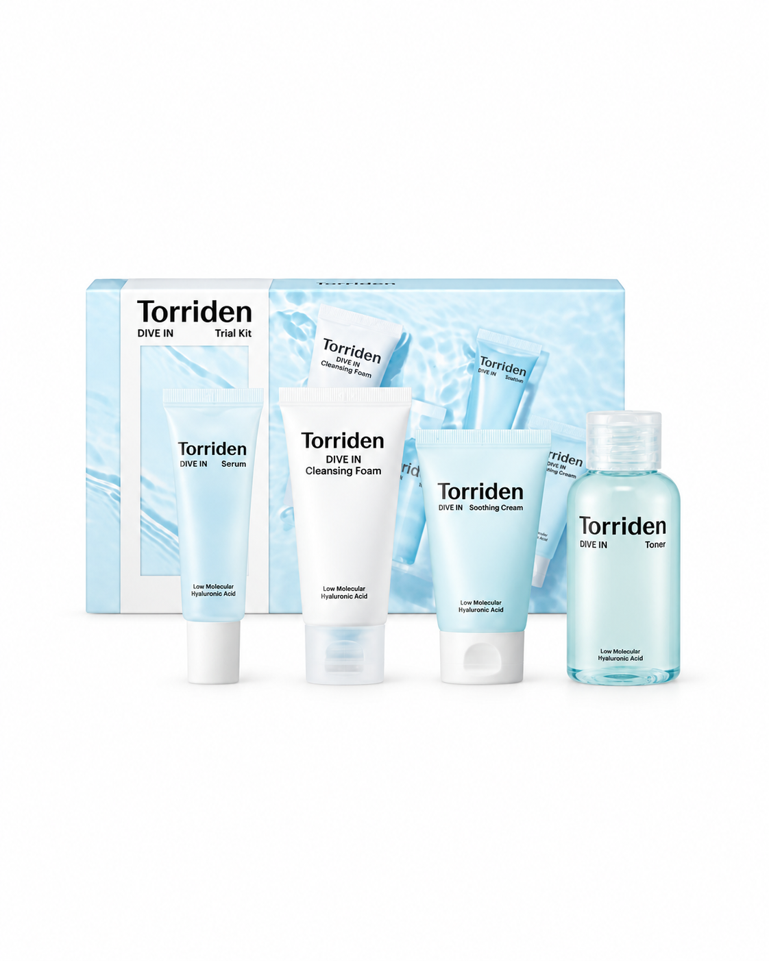 Torriden-kit completo per una routine idratante e luminosa